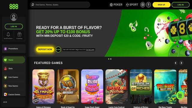 888 Casino AU casino screenshot
